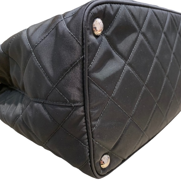 Prada Quilted Chain Tote Bag 2way Shoulder Bag Black - Picture 5 of 10